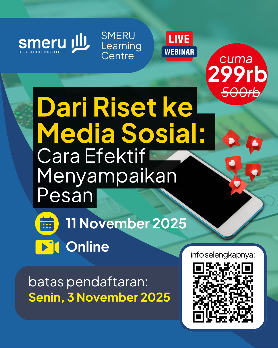 Webinar Dari Riset ke Media Sosial (11 November 2025)