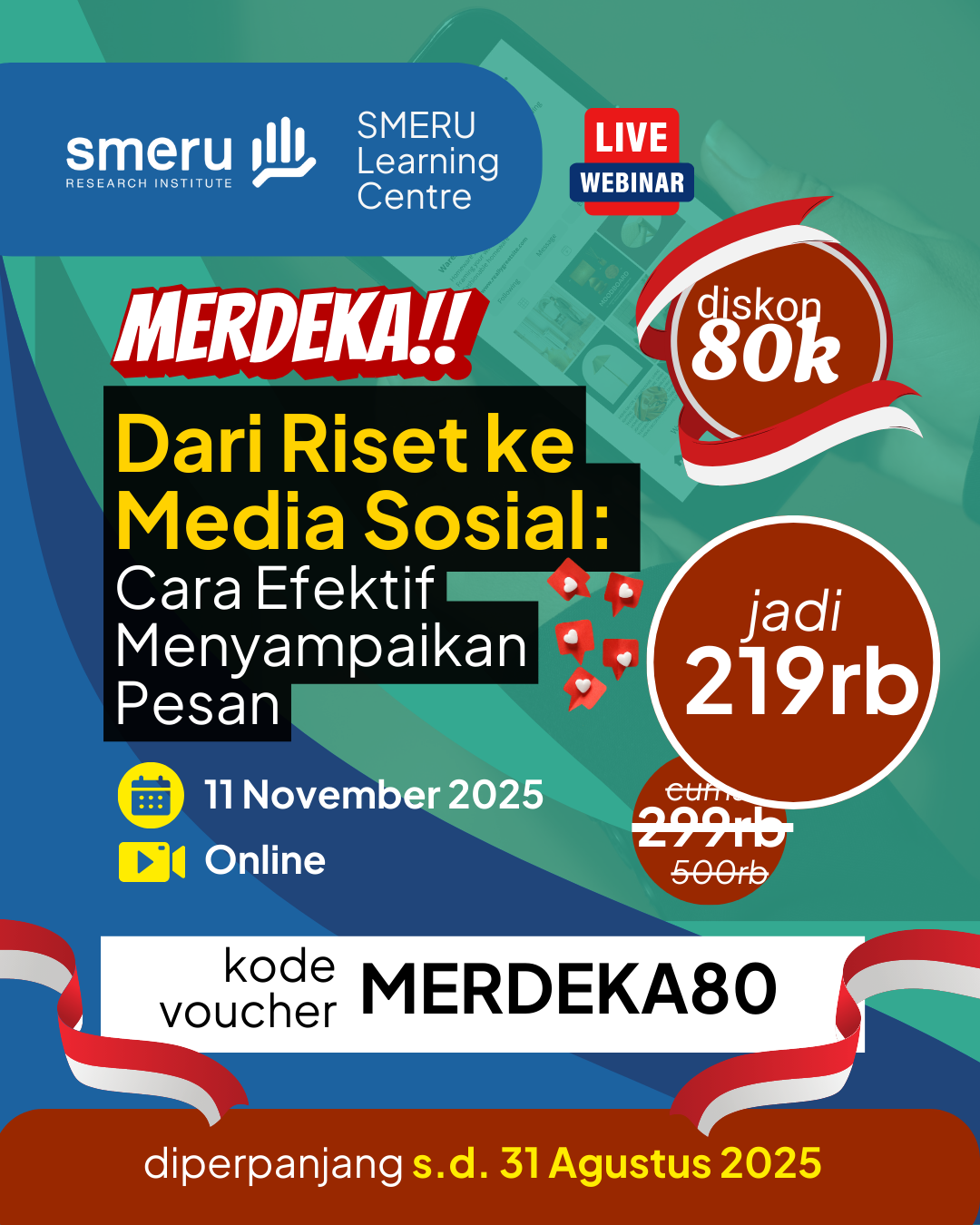 Webinar Dari Riset ke Media Sosial (11 November 2025)